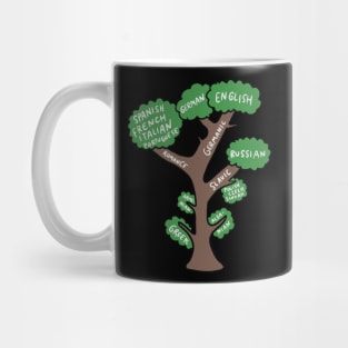 Language Tree - Linguistic Graphic (Linguist design) Mug